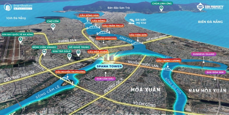 Vị Trí Sun Spana Tower Đà Nẵng