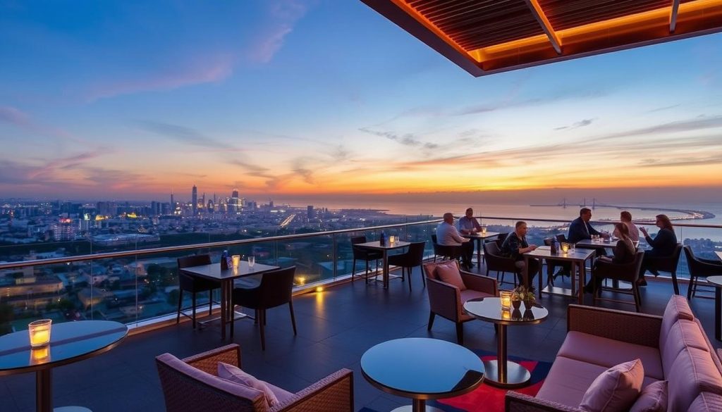 Sky Bar trên tầng thượng Newtown Diamond Đà Nẵng Sky Bar trên tầng thượng Newtown Diamond Đà Nẵng