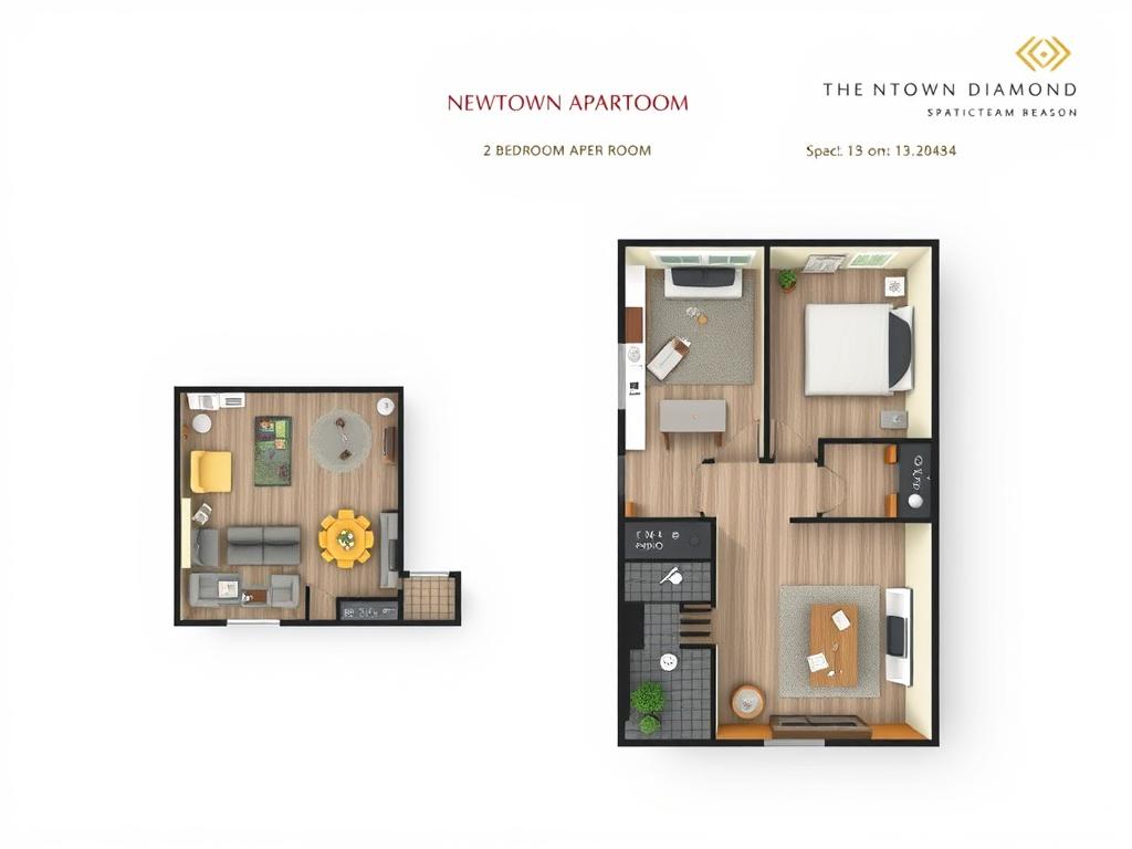 Thiết kế căn hộ 2 phòng ngủ tại Newtown Diamond Đà Nẵng Thiết kế căn hộ 2 phòng ngủ tại Newtown Diamond Đà Nẵng