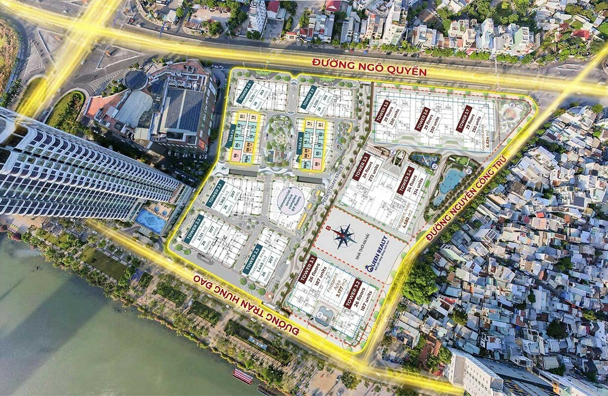 Mặt bằng tổng thể dự án Capital Square Đà Nẵng